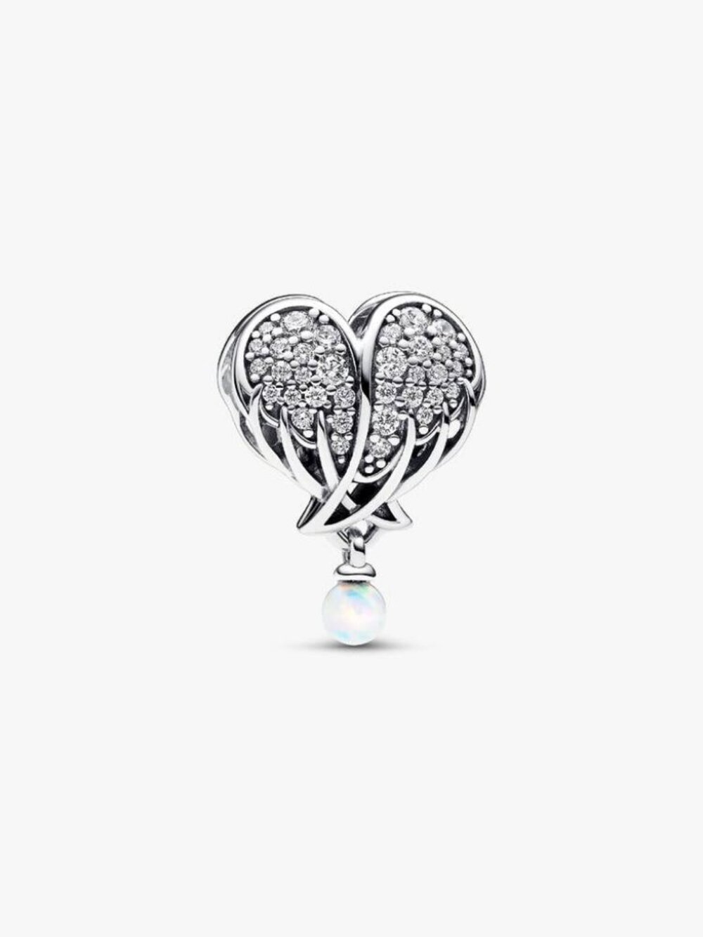 PandoraSparkling Angel Wings & Heart Charm